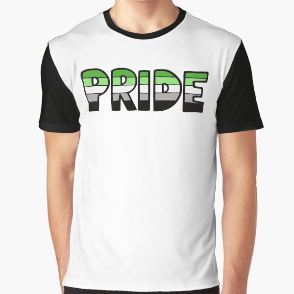 Aromantic Pride Flag Graphic T-Shirt