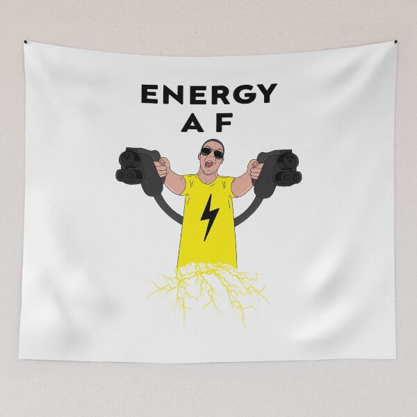 Item preview, Electric Car Driver Energy AF Electric Car Shirt designed and sold by Paulina Vanlife.
