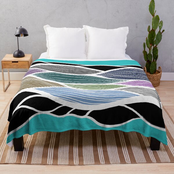 Item preview, Waving Harmonic Color Fields on Light Turquise "Abstracts" designed and sold by Istvan Ocztos.