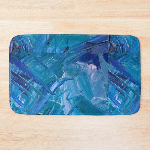 Item preview, BLUE MONOCHROME PAINT BRUSH STROKES designed and sold by WokeWords.