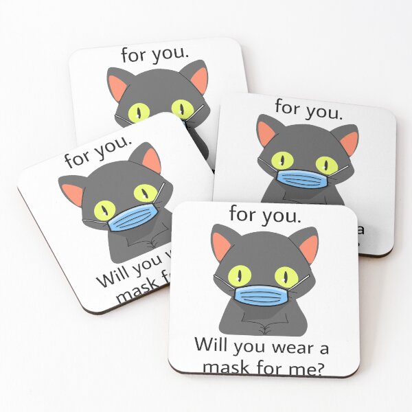 Item preview, Masked cat - I wear a mask for you designed and sold by GLwithUs.
