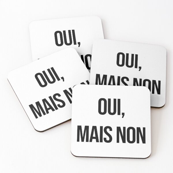 Item preview, Oui mais Non - Non merci en fait - Gift for French Lovers designed and sold by SoLarghi.