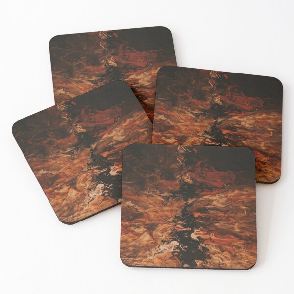Item preview, Black Orange Galaxy Marble Art designed and sold by BEyourself be.