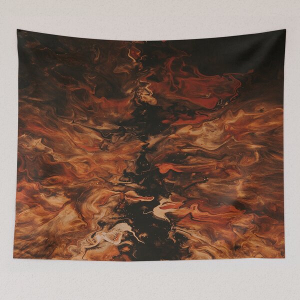 Item preview, Black Orange Galaxy Marble Art designed and sold by BEyourself be.