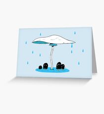 Shelter of mushroom Greeting Card