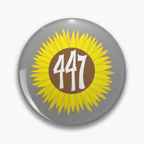 Item preview, Hand Drawn Illinois Sunflower 447 Area Code designed and sold by itsrturn.