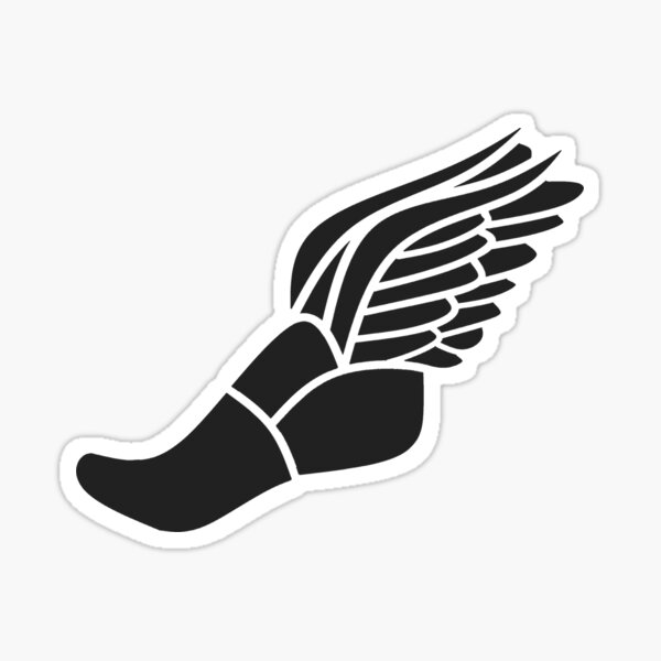 Black Track Shoe Sticker