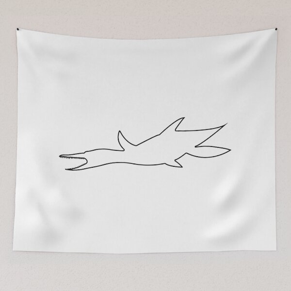 Item preview, Plain Mosasaurs Dinosaur Stencil designed and sold by StencilGifts.
