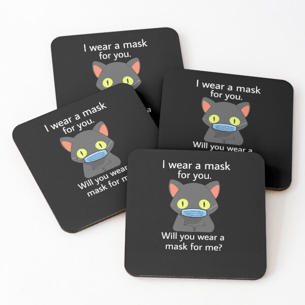 Item preview, Masked cat - I wear a mask for you designed and sold by GLwithUs.