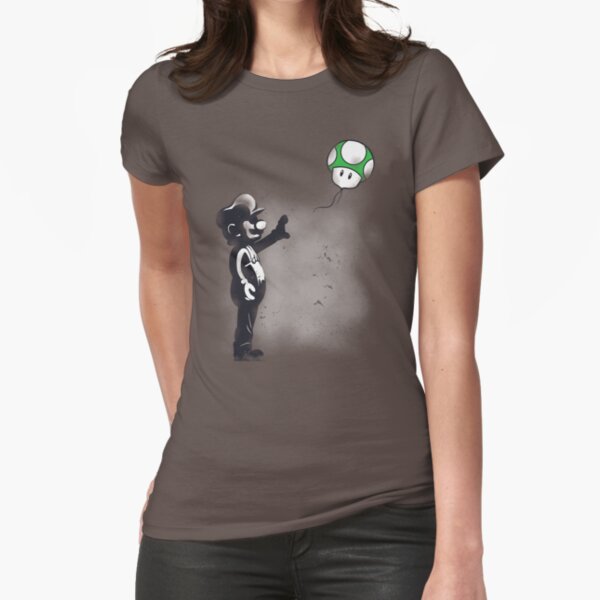 Plumber with mushroom Fitted T-Shirt