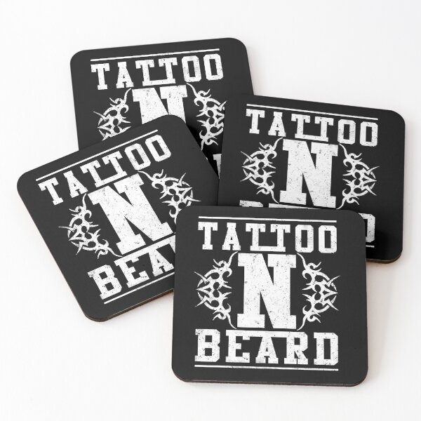 Item preview, tattoo and beard cool design designed and sold by Zei96.