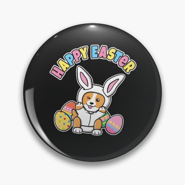 Item preview, Happy Easter Corgi Dog Cute Easter Bunny Ears Easter Eggs designed and sold by OopteesLydia.
