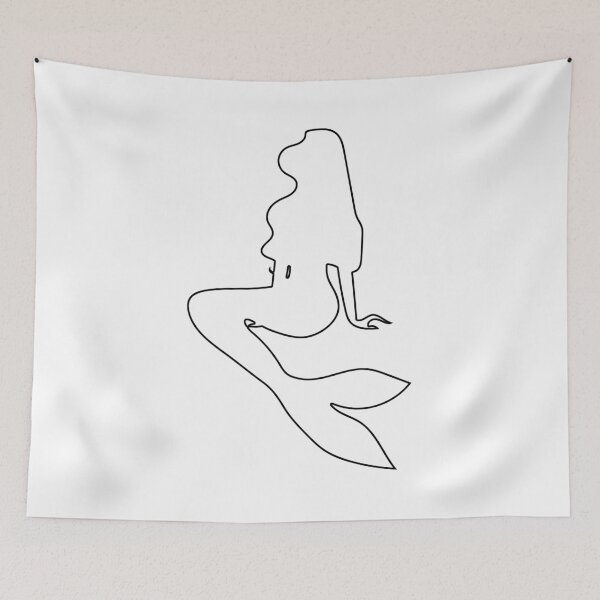 Item preview,  Plain Mermaid Stencil designed and sold by StencilGifts.