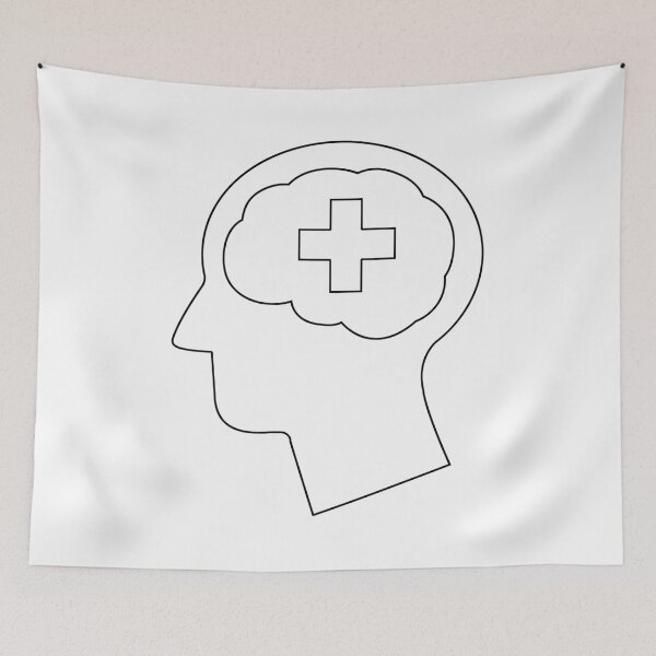 Item preview, Plain Mental Health Stencil designed and sold by StencilGifts.