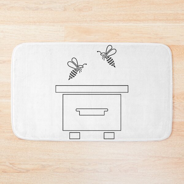 Item preview, Plain Langstroth Hive with bees Stencil designed and sold by StencilGifts.