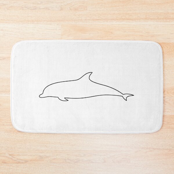 Item preview, Plain Happy Dolphin Stencil designed and sold by StencilGifts.