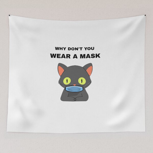 Item preview, Masked cat - Why don't you wear a mask designed and sold by GLwithUs.