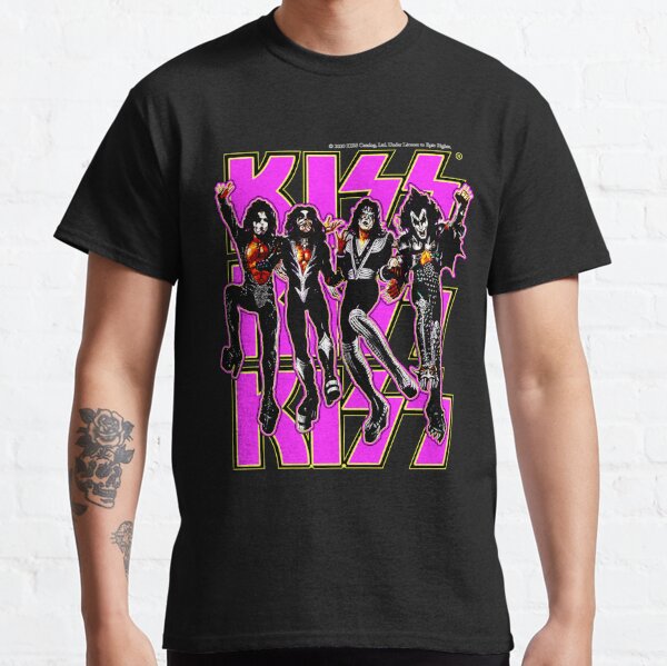 Classic Rock Vintage Kiss Destroyer Purple Classic T-Shirt