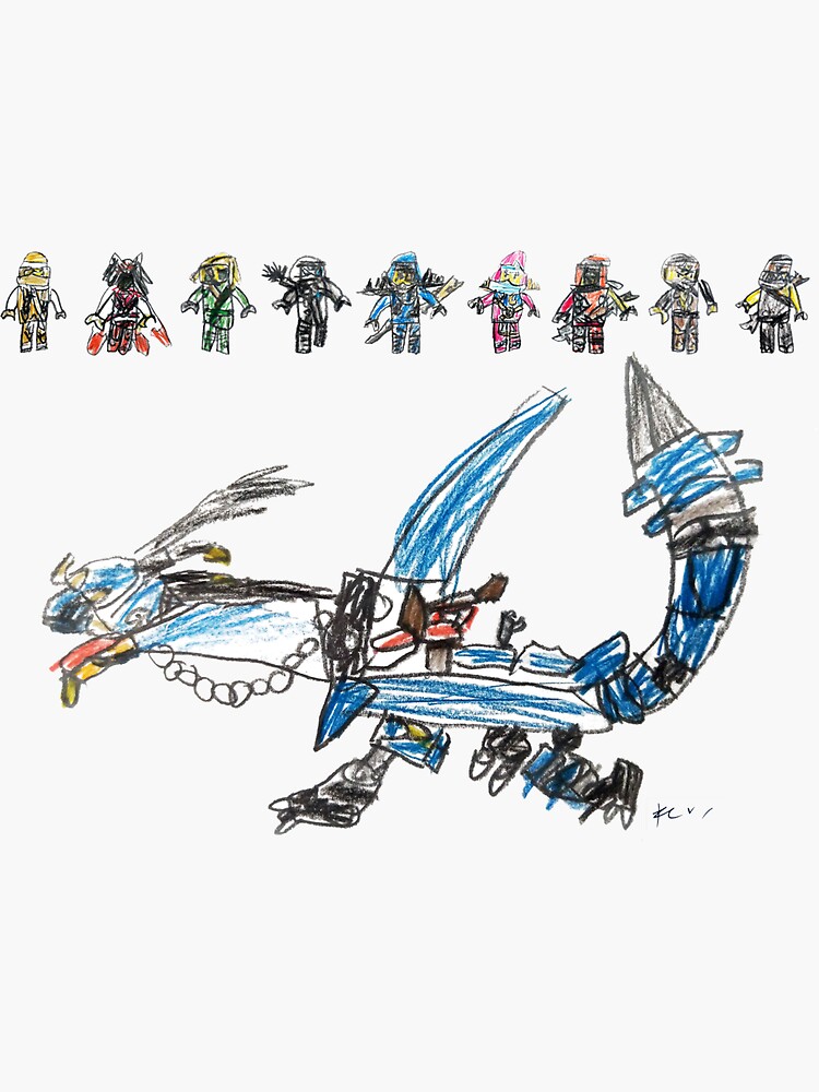 9 Ninja's and their Dragon by gosugimoto