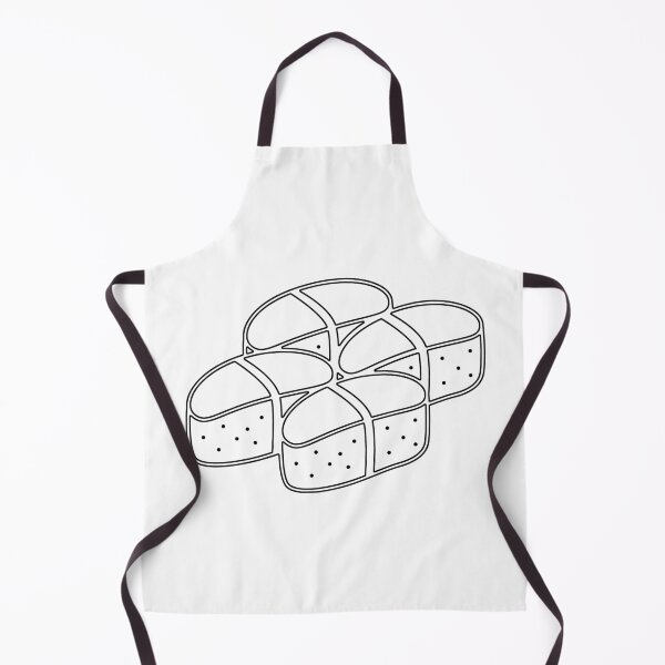 Item preview, Plain Four Japanese Nigiri Food Stencil designed and sold by StencilGifts.