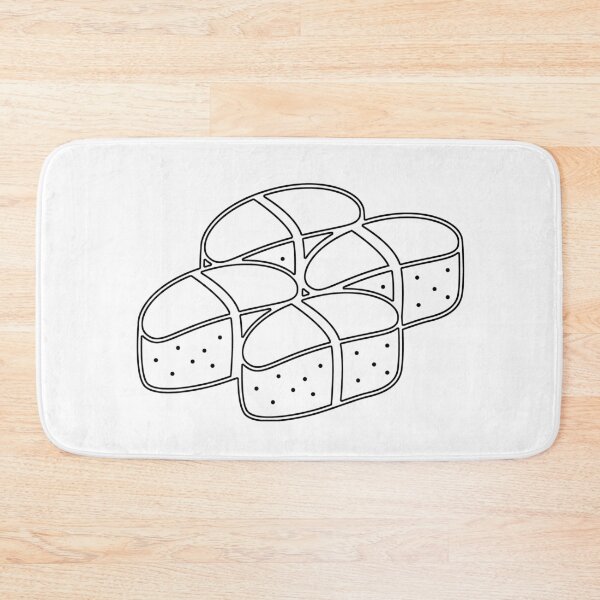 Item preview, Plain Four Japanese Nigiri Food Stencil designed and sold by StencilGifts.