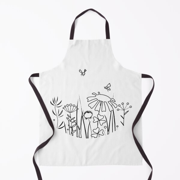 Item preview, Plain Flowers and Bees Stencil designed and sold by StencilGifts.