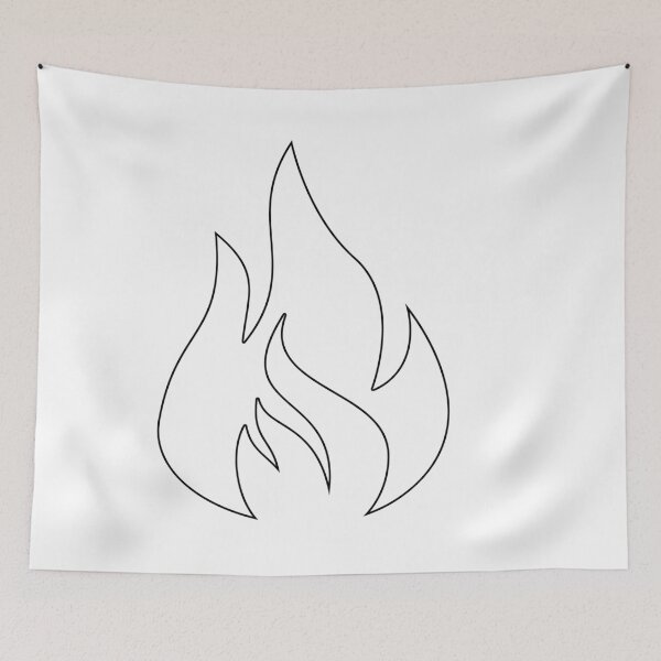 Item preview, Plain Fire Stencil designed and sold by StencilGifts.