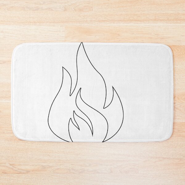 Item preview, Plain Fire Stencil designed and sold by StencilGifts.