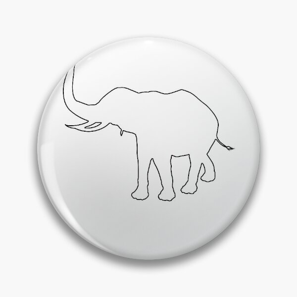 Item preview, Plain Elephant Stencil designed and sold by StencilGifts.