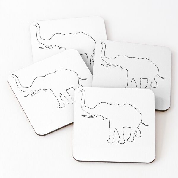 Item preview, Plain Elephant Stencil designed and sold by StencilGifts.