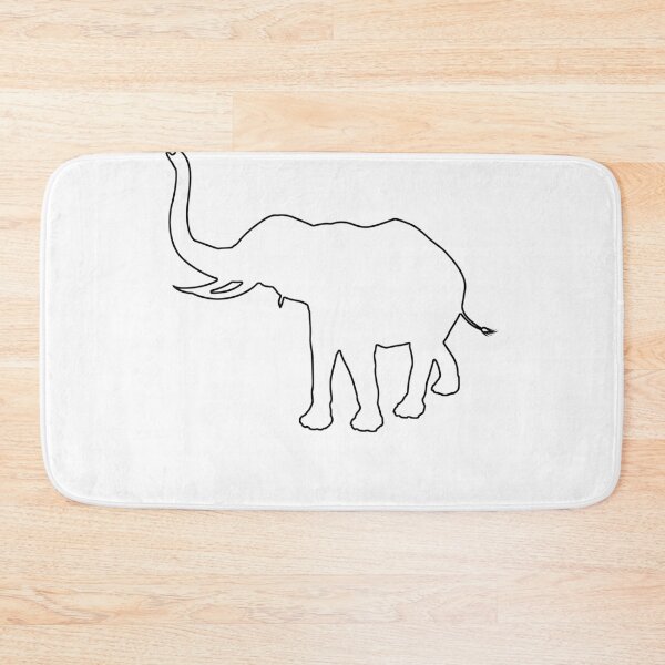 Item preview, Plain Elephant Stencil designed and sold by StencilGifts.