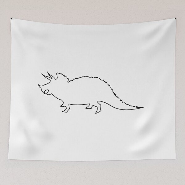 Item preview, Triceratops Dinosaur Stencil designed and sold by StencilGifts.