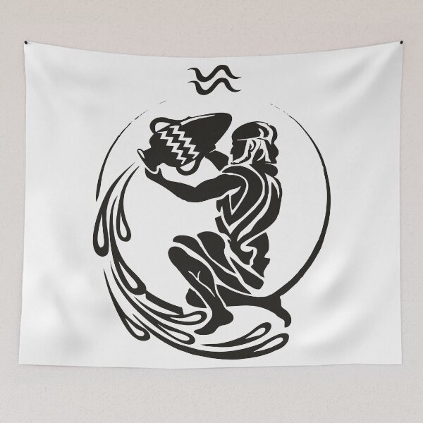 Item preview, Aquarius Zodiac Sign designed and sold by B3TDesign.