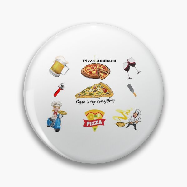 Item preview, Addicted Pizza is my Everything with Wine and Beer Glasses Set Designs Value Pack designed and sold by Ilana Khoshsima.