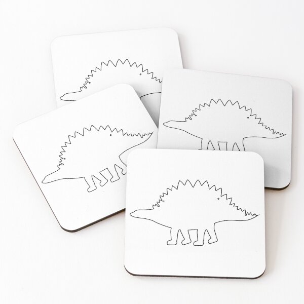 Item preview, Plain Stegosaurus Dinosaur Stencil designed and sold by StencilGifts.