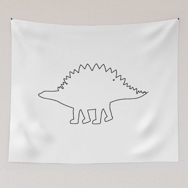 Item preview, Plain Stegosaurus Dinosaur Stencil designed and sold by StencilGifts.