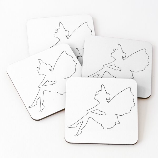Item preview, Plain Pondering Fairy Stencil designed and sold by StencilGifts.