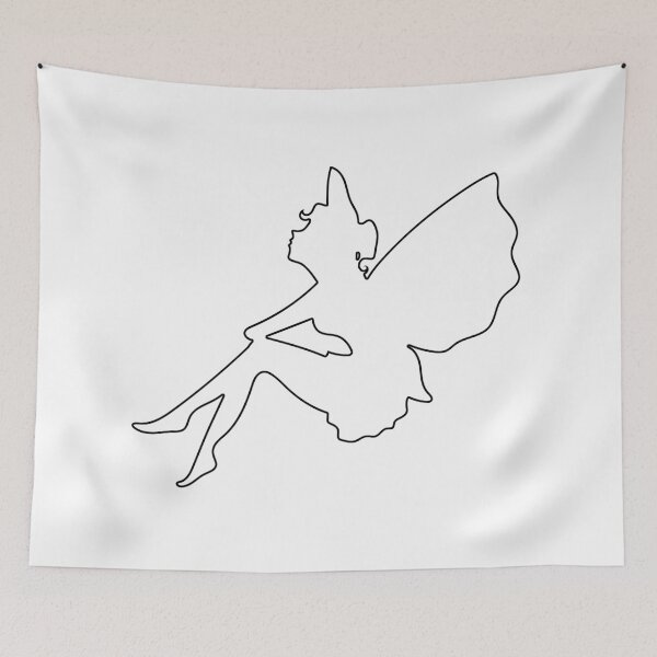 Item preview, Plain Pondering Fairy Stencil designed and sold by StencilGifts.