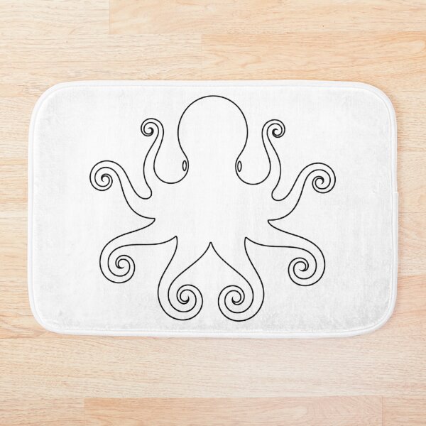Item preview, Plain Octopus Stencil designed and sold by StencilGifts.