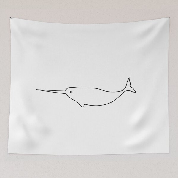 Item preview, Plain Narwhale Stencil designed and sold by StencilGifts.