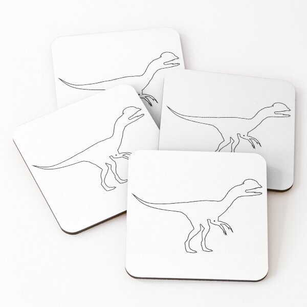 Item preview, Plain Dilophosaurus Dinosaur Stencil designed and sold by StencilGifts.