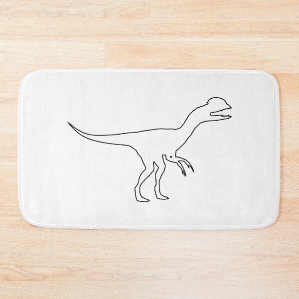 Item preview, Plain Dilophosaurus Dinosaur Stencil designed and sold by StencilGifts.