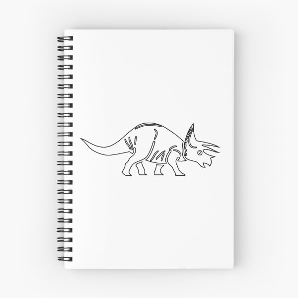 Item preview, Plain Cool Triceratops Dinosaur Stencil designed and sold by StencilGifts.