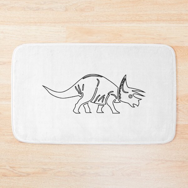 Item preview, Plain Cool Triceratops Dinosaur Stencil designed and sold by StencilGifts.