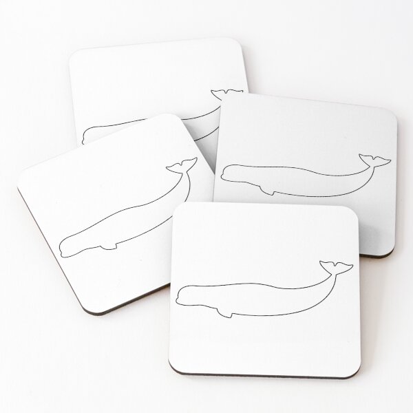 Item preview, Plain Beluga Whale Stencil designed and sold by StencilGifts.