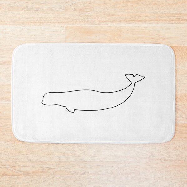 Item preview, Plain Beluga Whale Stencil designed and sold by StencilGifts.
