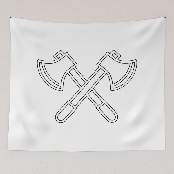 Item preview, Plain Axes Stencil designed and sold by StencilGifts.