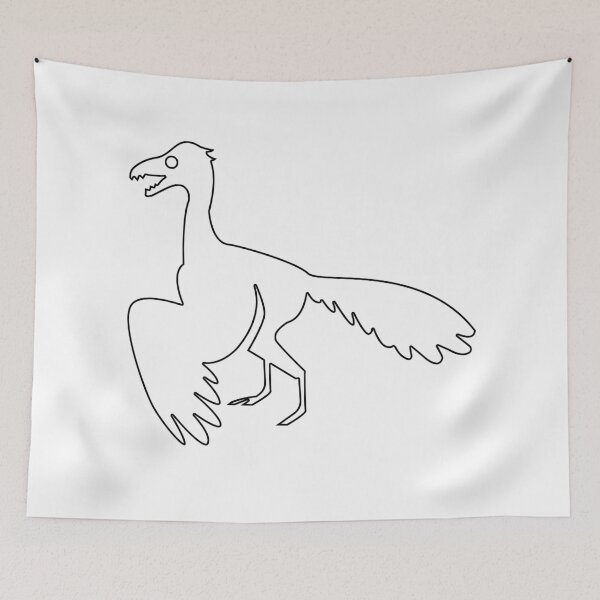 Item preview, Plain Archaeopteryx Dinosaur Stencil designed and sold by StencilGifts.