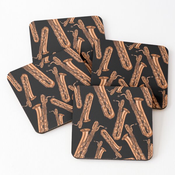 Item preview, Baritone Saxophone Pattern Black designed and sold by jasmijndeklerk.