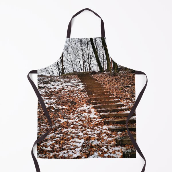 Item preview, Winter stairs in the forest designed and sold by frankuffmann.